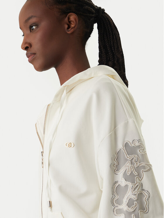 Liu Jo Sport Liu Jo Sport Hanorac TA6204 FS090 Écru Regular Fit