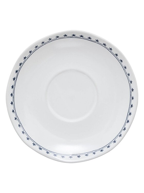 MIAhome MIAhome Filiżanka ze spodkiem ceramiczna 2 szt. Idyllic 180 ml Biały