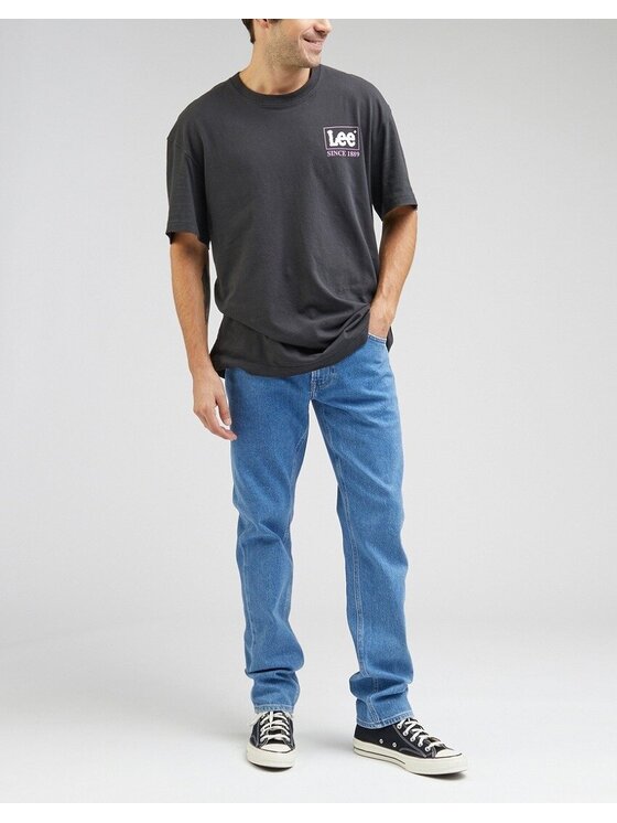 Lee Lee Jeansy DAREN ZIP FLY Niebieski Straight Fit