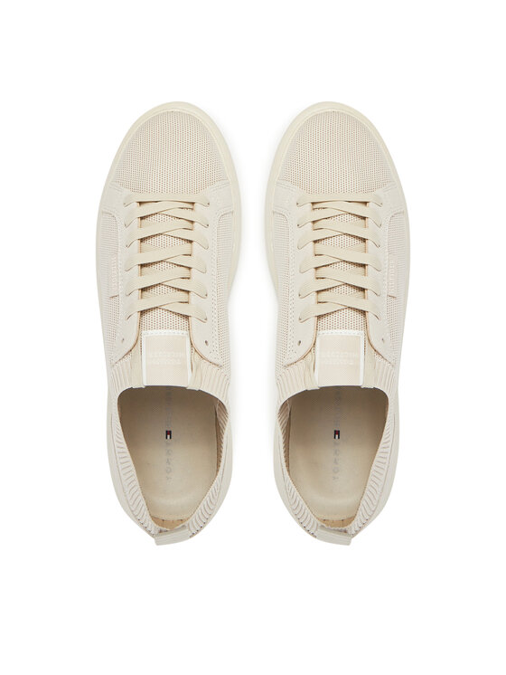 Tommy Hilfiger Tommy Hilfiger Sneakersy Light Cupsole Knit Seasonal FM0FM05403 Béžová