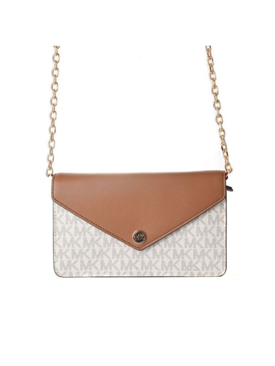 Torebka MICHAEL Michael Kors, Beżowa, JET SET TRAVEL SM FLP PKT ENV XBODY 35S3GTVC5B