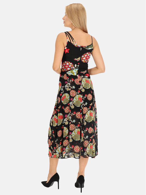 Potis & Verso Potis & Verso Sukienka letnia Sonata Czarny Regular Fit
