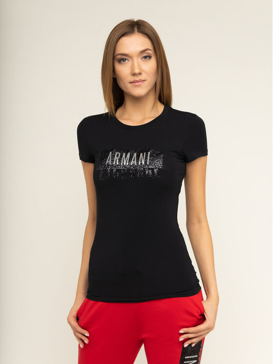 Armani Exchange Armani Exchange T-Shirt 6GYT91 YJC7Z 1200 Černá Slim Fit