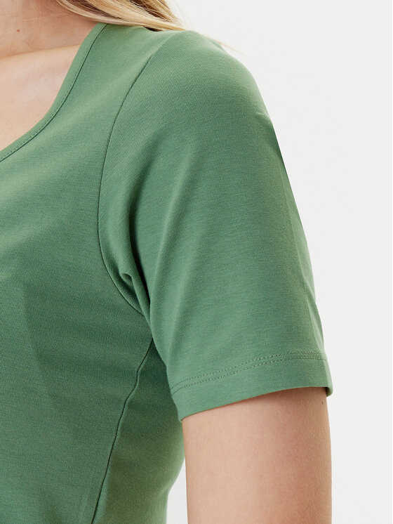 United Colors Of Benetton United Colors Of Benetton Marškinėliai 3FJHD401P Žalia Slim Fit
