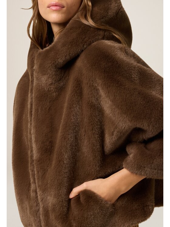 Oltre Oltre Cappotto invernale 0003J000155N022 Marrone Baggy Fit