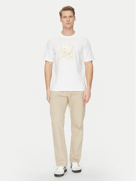 Jack & Jones Jack & Jones T-Shirt Tarmac 12273239 Bílá Regular Fit