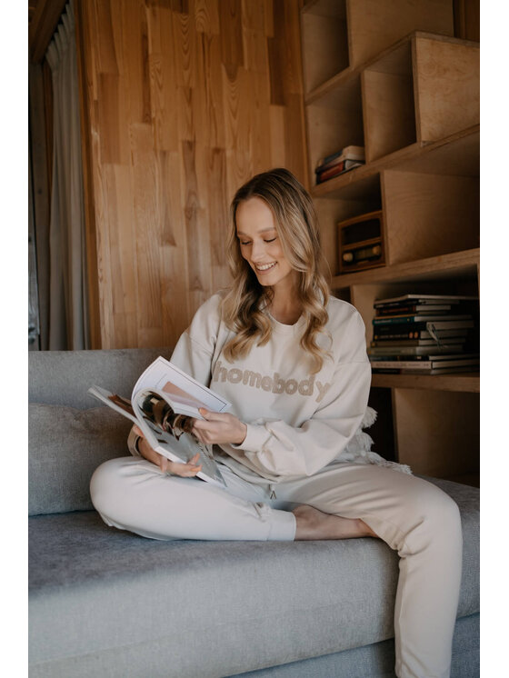 White pocket White pocket Joggery Joggery Beżowy
