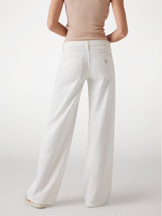 Guess Guess Spodnie materiałowe 175085 Biały Slim Fit