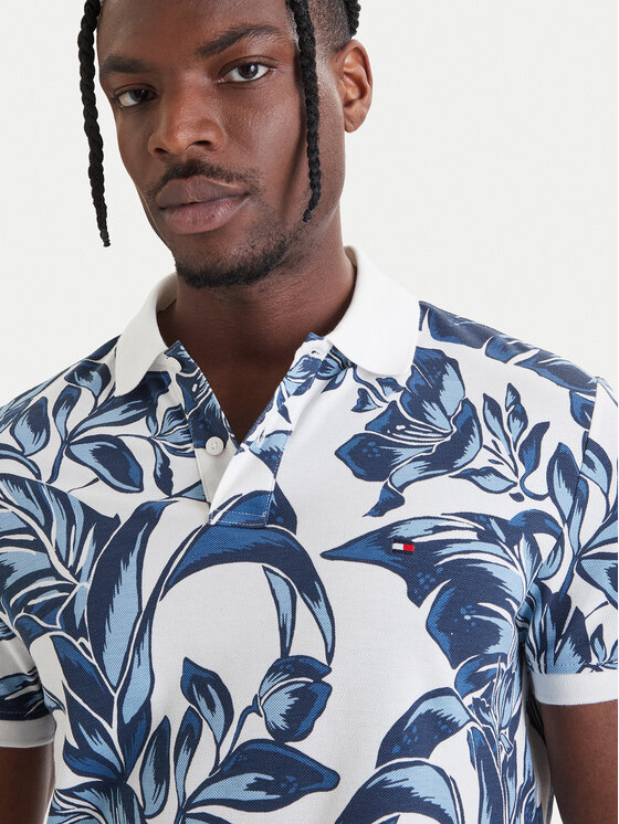 Tommy Hilfiger Tommy Hilfiger Polokošile Floral Aop MW0MW43125 Modrá Regular Fit