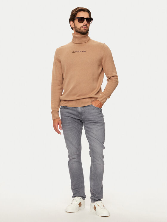 Guess Guess Rollkragenpullover M4BR35 Z3HN2 Beige Regular Fit