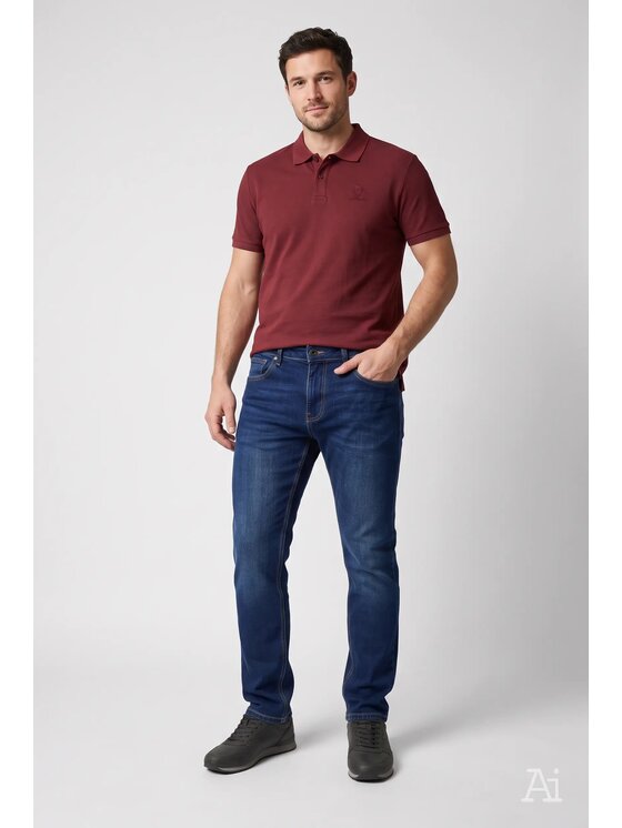 Cross Jeans Cross Jeans Jeansy C 132-209 Niebieski Straight Leg