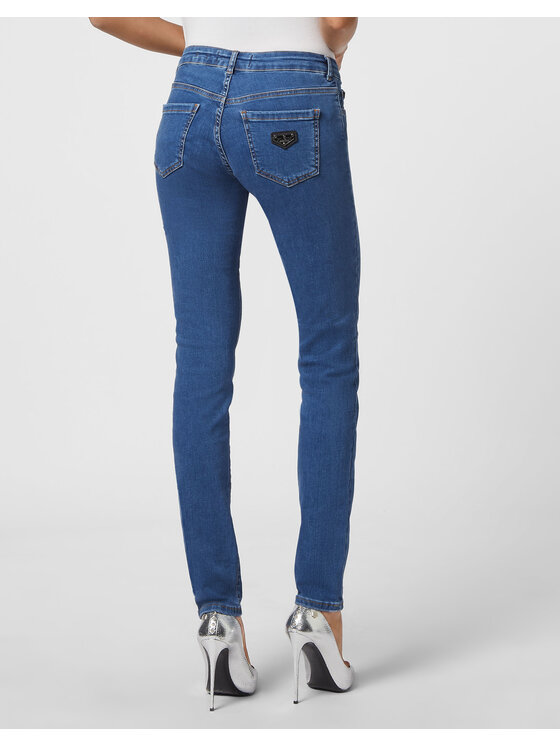 PHILIPP PLEIN PHILIPP PLEIN Jeansy 3039 Niebieski