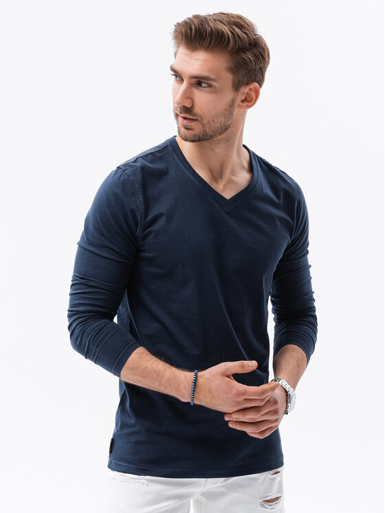 Ombre Ombre Sada 2 ks longsleeves Z41 Modrá Regular Fit