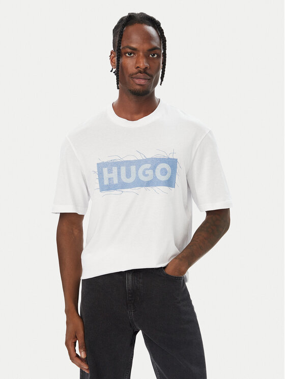 HUGO HUGO T-shirt Naxter 50570028 Bijela Regular Fit
