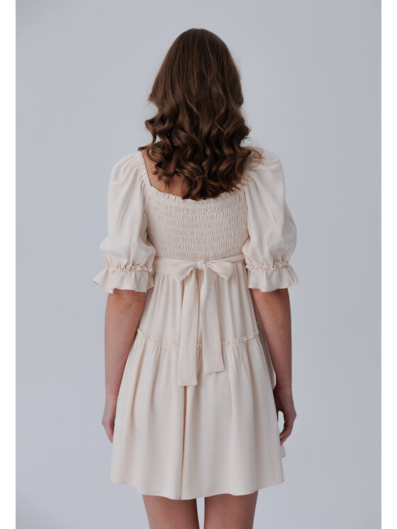 LAURELLA LAURELLA Letní šaty 4SS274 Béžová Regular Fit