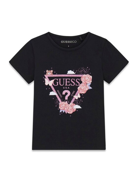 Guess Kids Guess Kids T-Shirt 183880 Czarny Classic Fit