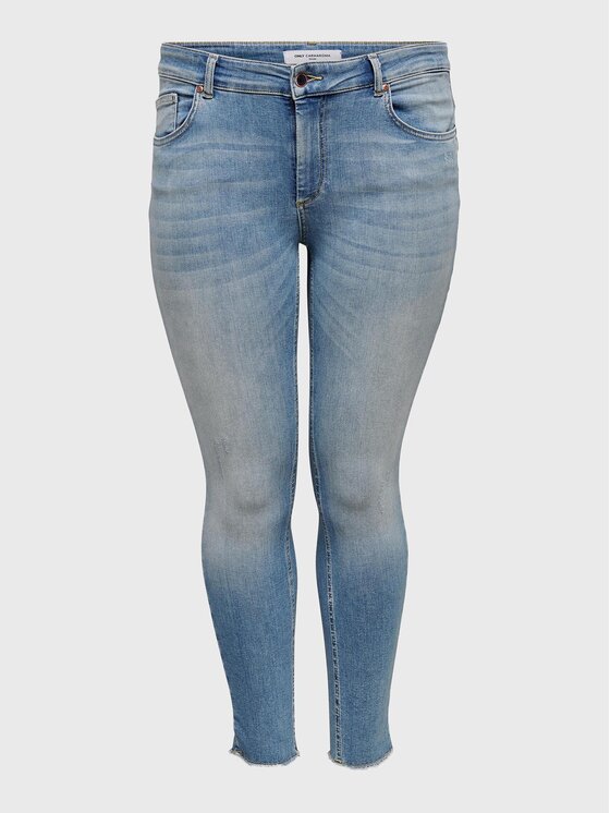 ONLY Carmakoma ONLY Carmakoma Traperice 15198408 Plava Skinny Fit