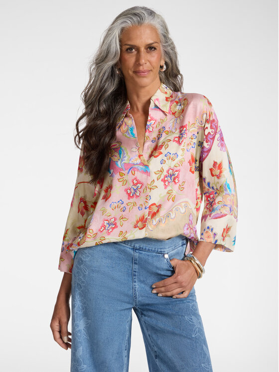 Elena Mirò Elena Mirò Blusa 2043Z200047N041 Rosso Boxy Fit