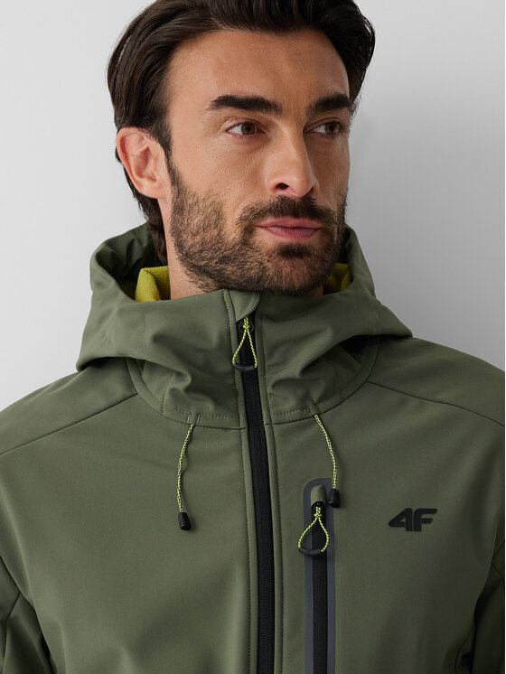 4F 4F Kurtka wielofunkcyjna BETWEEN LAYERS Khaki Regular Fit