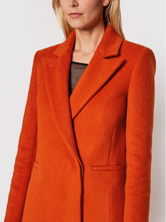 Patrizia Pepe Patrizia Pepe Volneni plašč 2S1392/A9S9-R734 Rdeča Regular Fit