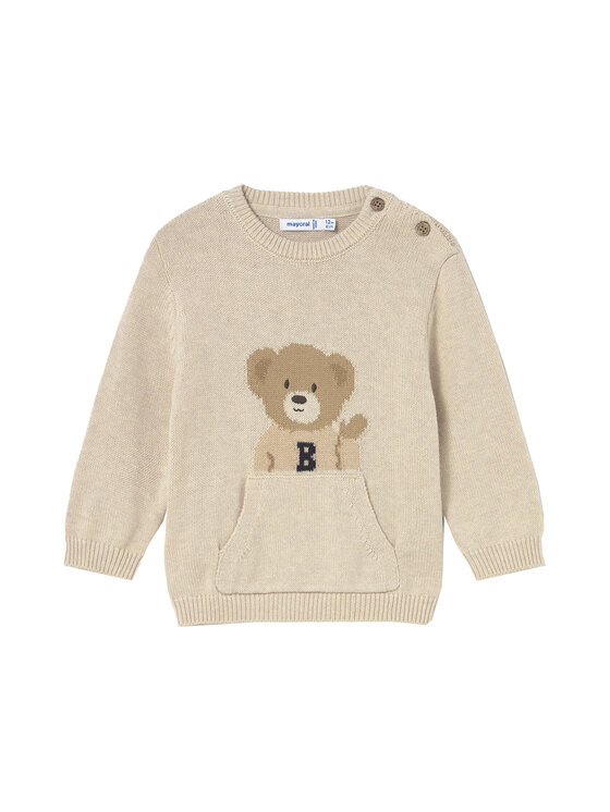 Mayoral Mayoral Pulover 2341 Bej Regular Fit
