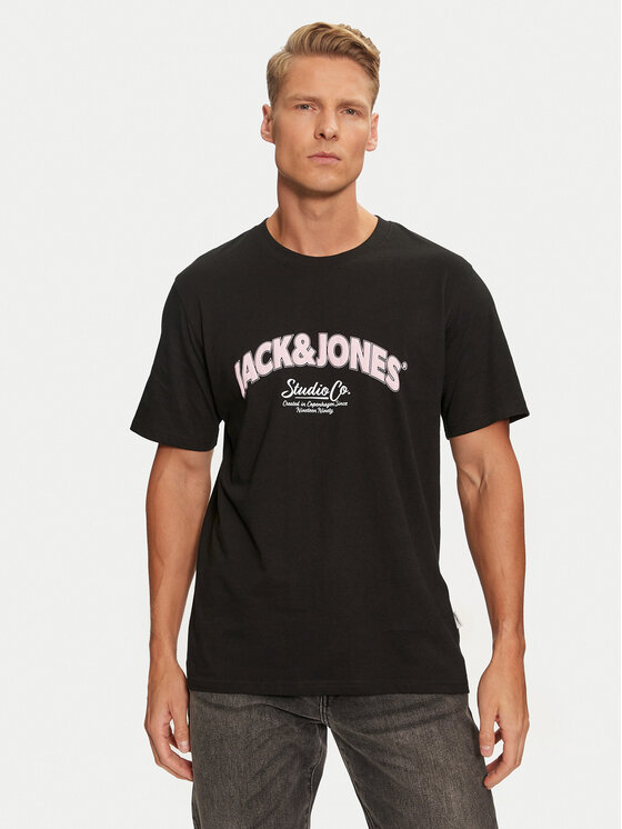 Jack & Jones Jack & Jones Súprava tričiek Bronx 12271571 Čierna Relaxed Fit