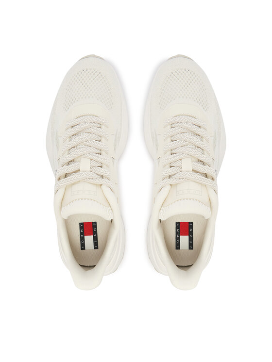 Tommy Jeans Tommy Jeans Sneakers Tjw Sporty Knit Runner EN0EN02962 Alb