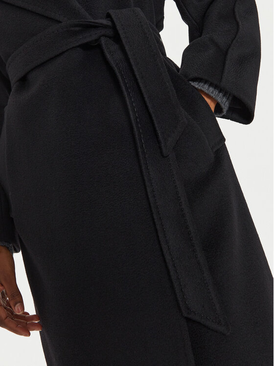 Weekend Max Mara Weekend Max Mara Cappotto di lana Resina 2425016092 Nero Regular Fit