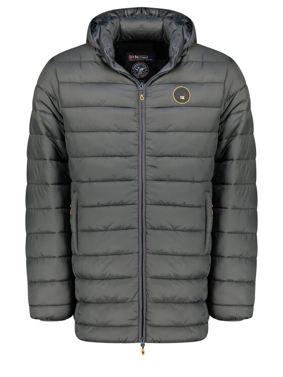 Geographical Norway Geographical Norway Kurtka puchowa WZ5086H/GN-GRIS FONCÉ Szary Long Fit