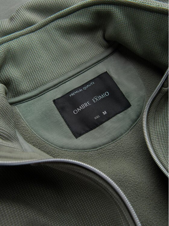 Ombre Ombre Kurtka przejściowa C645 Khaki Regular Fit