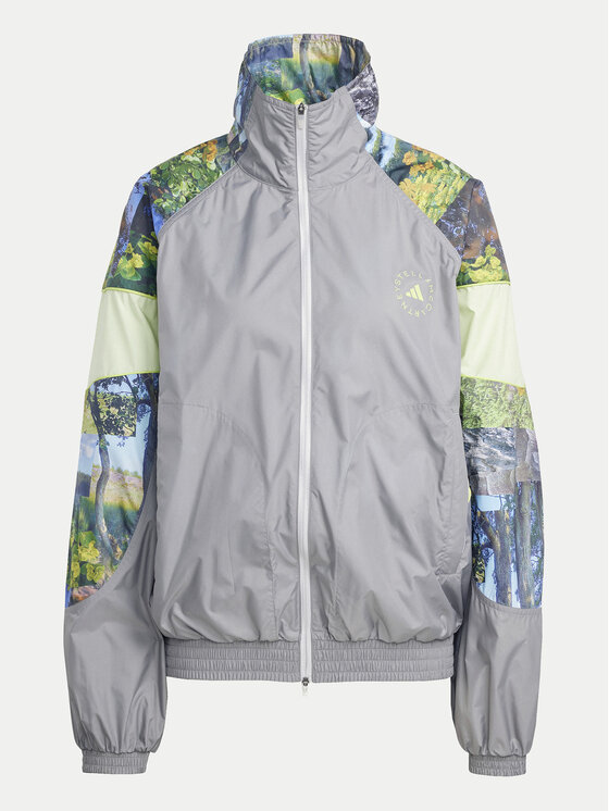 adidas by Stella McCartney adidas by Stella McCartney Mikina Earth Collage JG5793 Šedá Loose Fit
