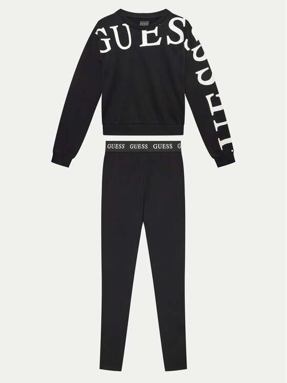 Guess Tepláková súprava J4YG01 KA6R4 Čierna Regular Fit