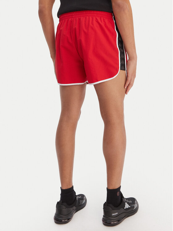 Kappa Kappa Szorty kąpielowe Banda Cali 304S6G0 Czerwony Regular Fit