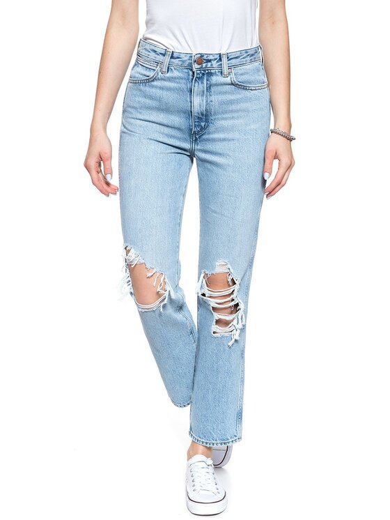 Wrangler Wrangler Jeansy RETRO STRAIGHT Niebieski Straight Fit