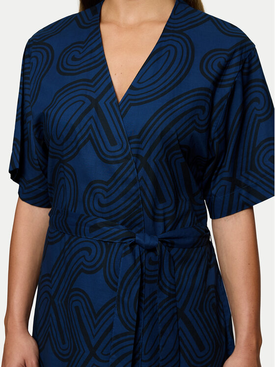 Triumph Triumph Kimono Beach MyWear 10222618 Granatowy Relaxed Fit