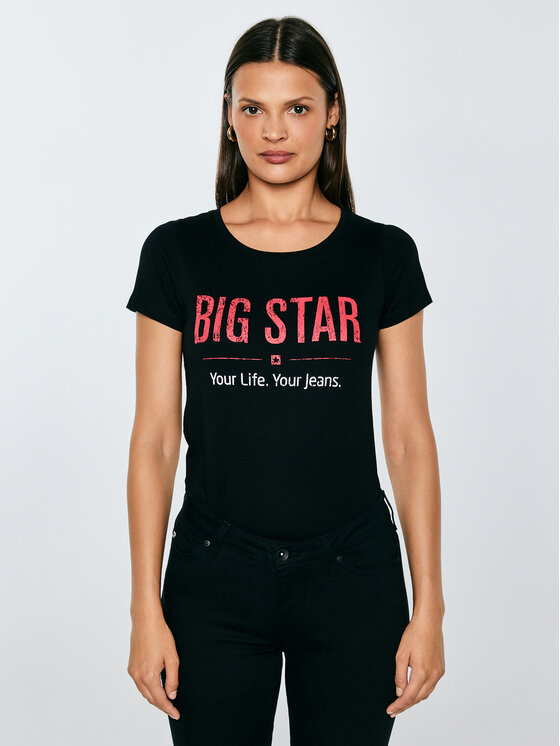 BIG STAR BIG STAR T-Shirt BRUNONA Czarny Basic Fit
