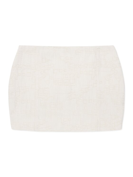 La Mania La Mania Sukňa ELEGANZA Biela Classic Fit