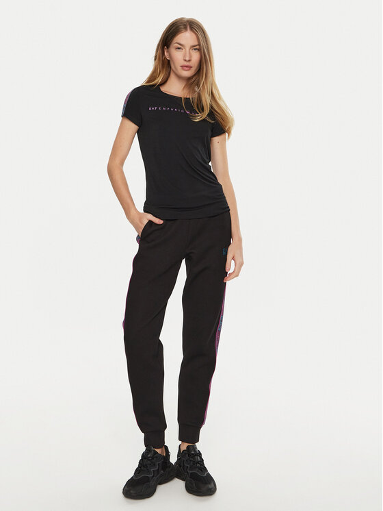 EA7 Emporio Armani EA7 Emporio Armani Sportinės kelnės 6DTP81 TJUXZ 1200 Juoda Regular Fit