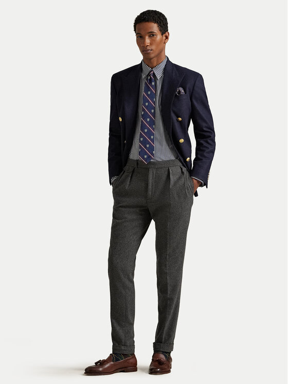 Polo Ralph Lauren Polo Ralph Lauren Риза 710929346022 Тъмносин Custom Fit