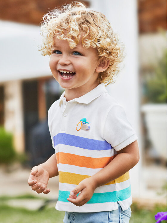 Mayoral Mayoral Poloshirt 01108 Écru Regular Fit