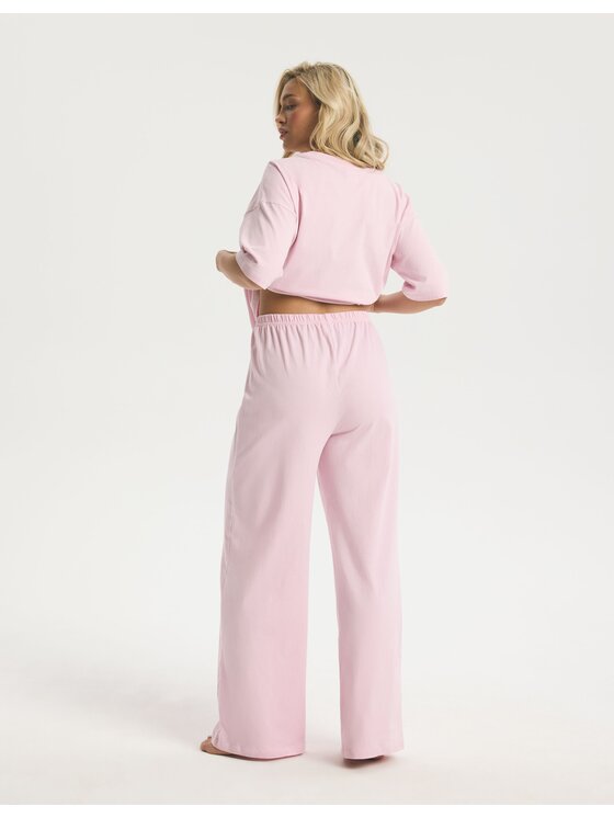 Esotiq Esotiq Piżama 44641 Różowy Regular Fit