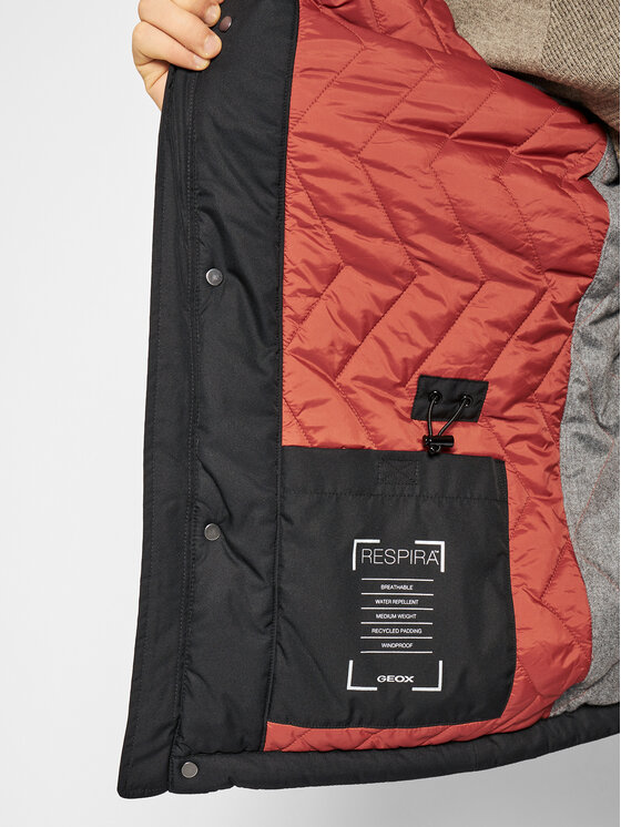 Geox Geox Μπουφάν χειμωνιάτικο Vincit Mid M0420H T2676 F9000 Μαύρο Regular Fit