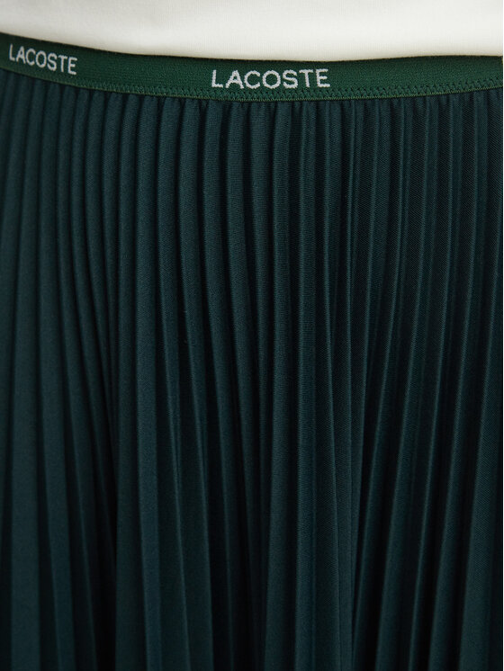 Lacoste Lacoste Плисирана пола JF1402 Тъмнозелен Regular Fit