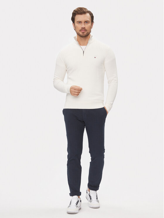Tommy Hilfiger Tommy Hilfiger Chino nohavice Denton MW0MW32935 Tmavomodrá Slim Fit