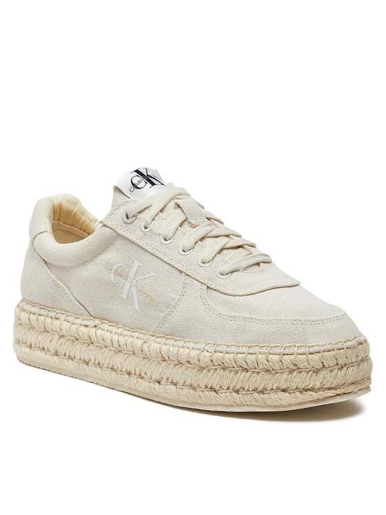 Calvin Klein Jeans Calvin Klein Jeans Εσπαντρίγιες Espadrille Sneaker Cs Btw YW0YW01437 Εκρού