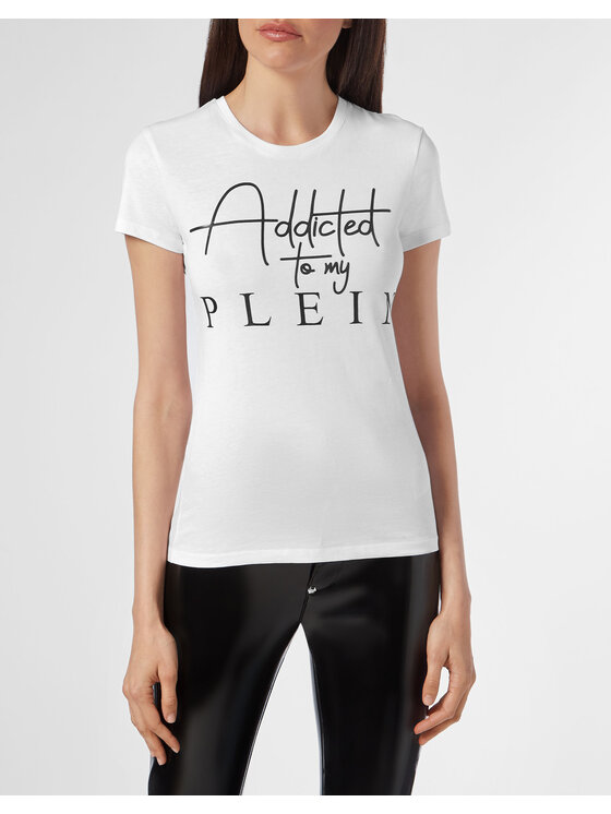 PHILIPP PLEIN PHILIPP PLEIN T-Shirt 21999 Biały Regular Fit