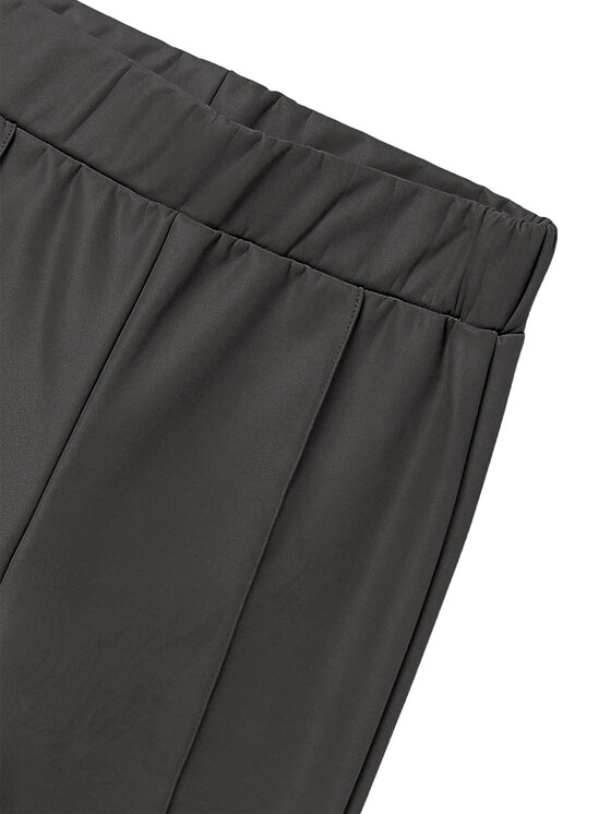 Mayoral Mayoral Kalhoty z imitace kůže 7757 Černá Regular Fit