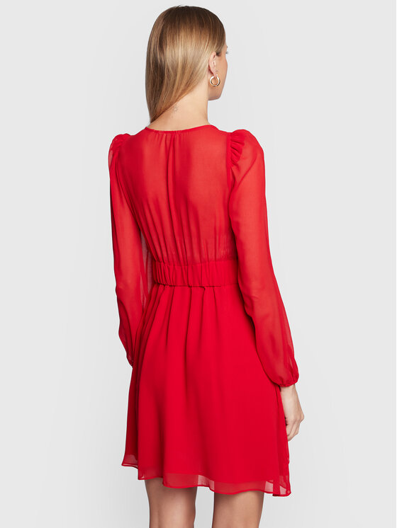 NAF NAF NAF NAF Každodenní šaty Katy THNR143A Červená Regular Fit