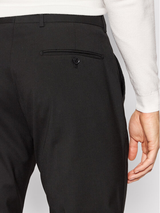 Selected Homme Selected Homme Spoločenské nohavice Logan 16051390 Čierna Slim Fit