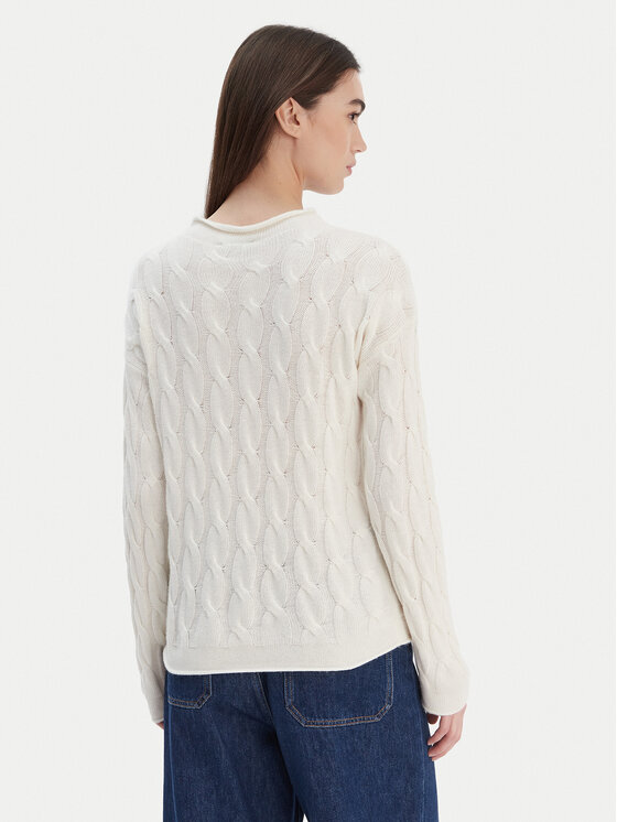 United Colors Of Benetton United Colors Of Benetton Kampsun 1335D2467 Valge Regular Fit